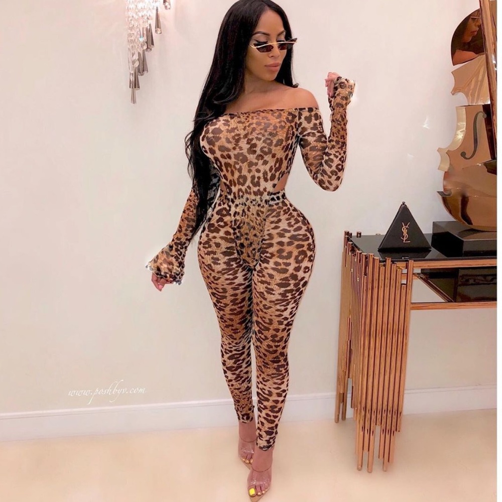 Two piece cheetah set/ Halloween costume !